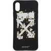 OFF-WHITE OFF-WHITE BLACK AND WHITE COTTON FLOWER IPHONE X CASE