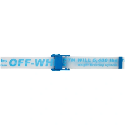 Off-white Blue Translucent Rubber Industrial Belt In 9830 Blue