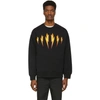 NEIL BARRETT NEIL BARRETT BLACK FIREBOLT SWEATSHIRT