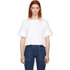 SEE BY CHLOÉ SEE BY CHLOE WHITE RUFFLE SLEEVE T-SHIRT