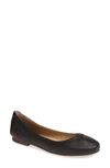 Frye Carson Leather Ballet Flats In Black