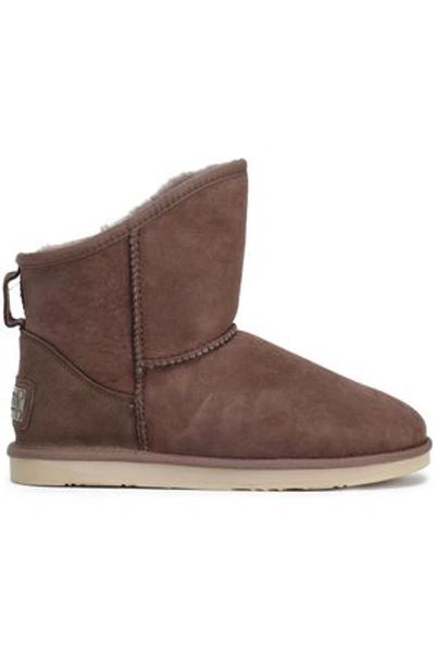 Australia Luxe Collective Shearling Ankle Boots In Mushroom
