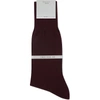 Falke No. 6 Wool And Silk-blend Socks In Burgundy