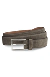 ALLEN EDMONDS SUEDE AVENUE LEATHER BELT,17009