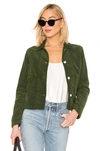 FATHER'S DAUGHTER FATHER'S DAUGHTER THE GWEN JACKET IN DARK GREEN.,FATR-WO4