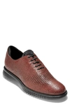 Cole Haan Men's 2.zerogrand Laser Wingtip Oxfords Men's Shoes In Hickory/ Black Leather