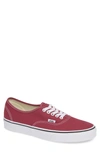 Vans 'authentic' Sneaker In Dry Rose/ White Canvas