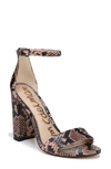 Sam Edelman Yaro Ankle Strap Sandal In Dusty Rose Leather