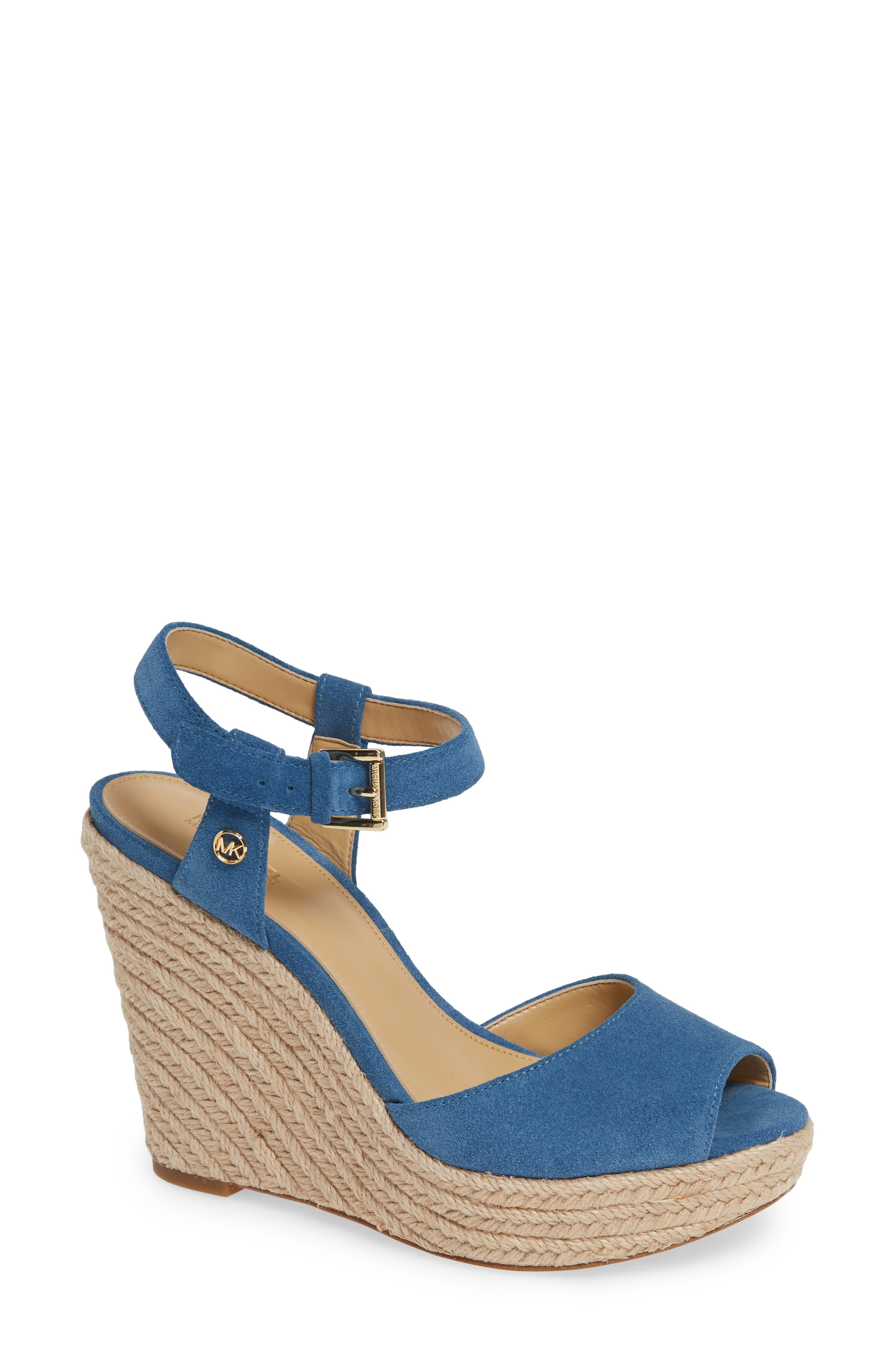 chambray espadrille wedges