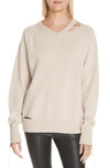 HELMUT LANG SLASH NECK SWEATER,I10HW714