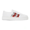 MIU MIU White Glitter Sneakers