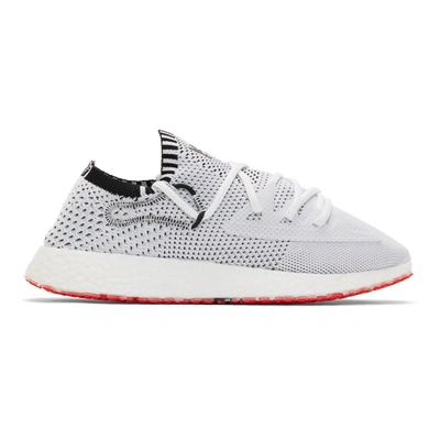 Y-3 Raito Racer Sneakers In White/white/core Black