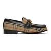 Burberry Beige 1983 Check Moorley Loafers In Multicolour