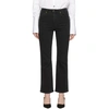 Khaite Vivian New Bootcut Flare Jeans Stoned Black In Black Rinse
