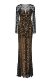 ZUHAIR MURAD TIARE EMBROIDERED TULLE GOWN,DRR19026EMFL001