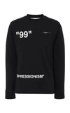 OFF-WHITE IMPRESSIONISM PRINTED COTTON-JERSEY T-SHIRT,OMAB021R191850011088