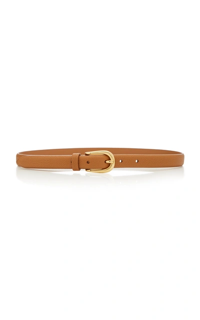 Anderson's Nappa Calf Leather Belt In Tan
