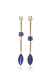 YI COLLECTION 18K GOLD, SAPPHIRE AND DIAMOND EARRINGS,710817