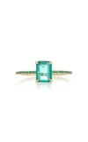 YI COLLECTION 18K GOLD EMERALD RING,710821