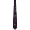 ISSEY MIYAKE ISSEY MIYAKE MEN NAVY SILK TRIANGLE TIE