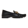 VERSACE VERSACE BLACK TRIBUTE DRIVER LOAFERS