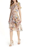 BAND OF GYPSIES SUNNY FLORAL PRINT DRESS,W0835989L