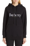 BURBERRY PELORUS EMBROIDERED ARCHIVE LOGO HOODIE,8004803