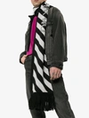 OFF-WHITE OFF-WHITE BLACK AND WHITE STRIPED LOGO WOOL SCARF,OMMA001R19407031100113526126