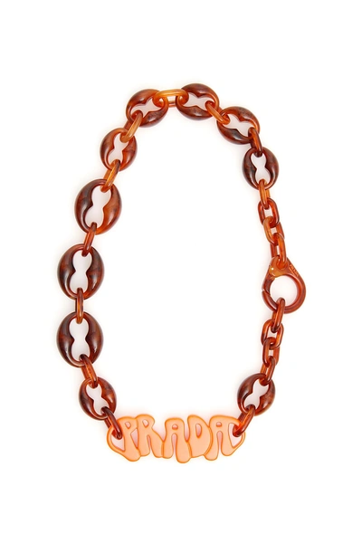 Prada plexiglass necklace best sale