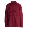 TOMCSANYI Skala Wool Shirt Jacket Ruby