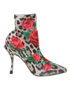 Dolce & Gabbana Printed Stretch-jersey Sock Boots In Leopard