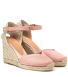 CASTAÃ±ER CHIARITA SATIN WEDGE ESPADRILLES,P00354728