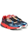 ADIDAS ORIGINALS Falcon leather-trimmed sneakers,P00365743