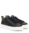 CHLOÉ LAUREN LEATHER trainers,P00366184