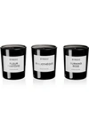 BYREDO LA SÉLECTION VIOLETTE SCENTED CANDLES, 3 X 70G