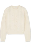 FRAME CABLE-KNIT WOOL-BLEND SWEATER