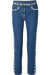 MOSCHINO Painted mid-rise skinny jeans