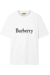 BURBERRY Embroidered cotton-jersey T-shirt