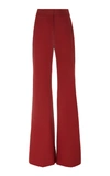 ADAM LIPPES HIGH-RISE FLARED TEXTURED COTTON PANTS,P19501CA