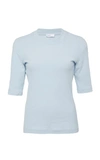 ROSETTA GETTY ELBOW-LENGTH FITTED COTTON T-SHIRT,13194L8260