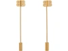 Balenciaga Logo-plaque Pin Earrings In 27