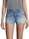 J BRAND Low-Rise Medium Wash Released Hem Shorts