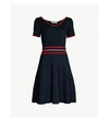 SANDRO Fit-and-flare stretch-knit dress