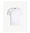 Acne Studios Nash Logo-patch Cotton-jersey T-shirt In Optic White