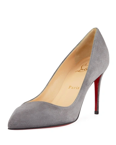 Christian Louboutin Corneille Suede Red Sole Pumps