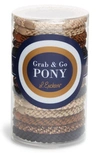 L Erickson Grab & Go 15-pack Braided Ponytail Holders In Neutral Metallic