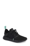 Adidas Originals Women's Nmd R1 Casual Shoes, Black In Black/ Black/ Clear Mint