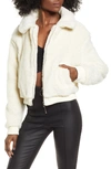 Tiger Mist Teddy Jacket In White