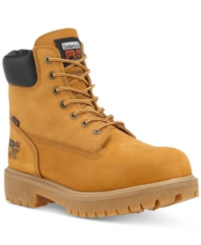 Timberland Pro 6" Direct Attach Safety Toe Water-resistant Work Boot Men's Shoes In Beige