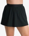 Miraclesuit Plus Size Swim Skirt In Blk